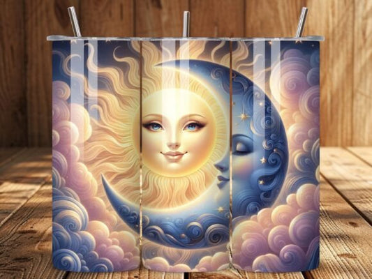 Moon + sun | Sublimation transfer