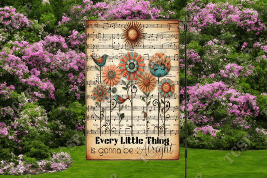 Every little thing | Garden flag sublimation transfer