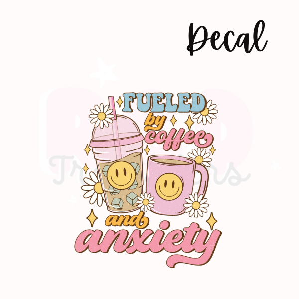 Coffee & anxiety | Decal