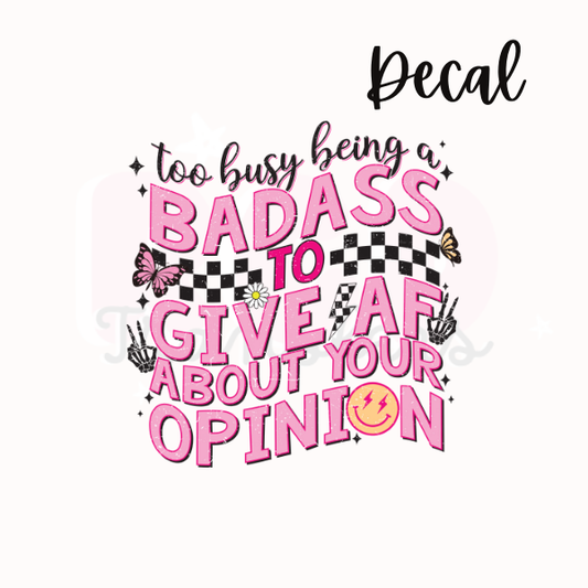 Being a badass | Decal