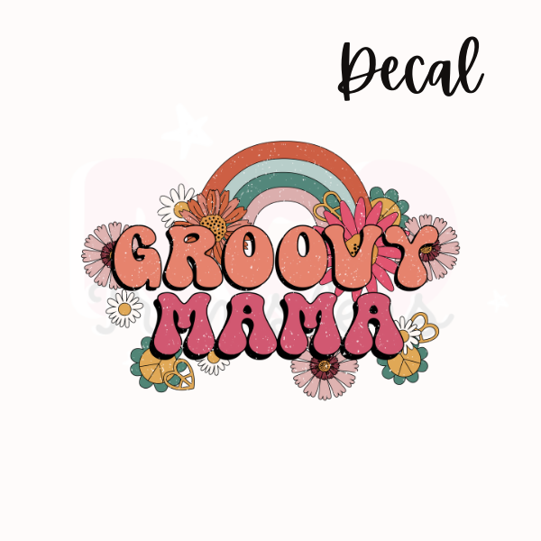 Groovy mama | Decal