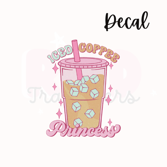 Iced coffee princess | Decal