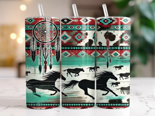 Aztec + horses | Sublimation transfer
