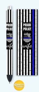 Police wife | Pen wrap