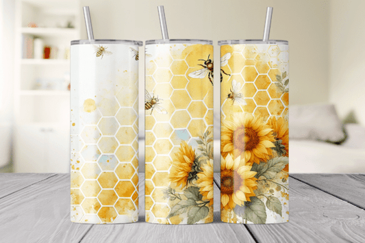 Bee + sunflower | Sublimation transfer