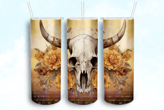 Skull + florals | Sublimation transfer