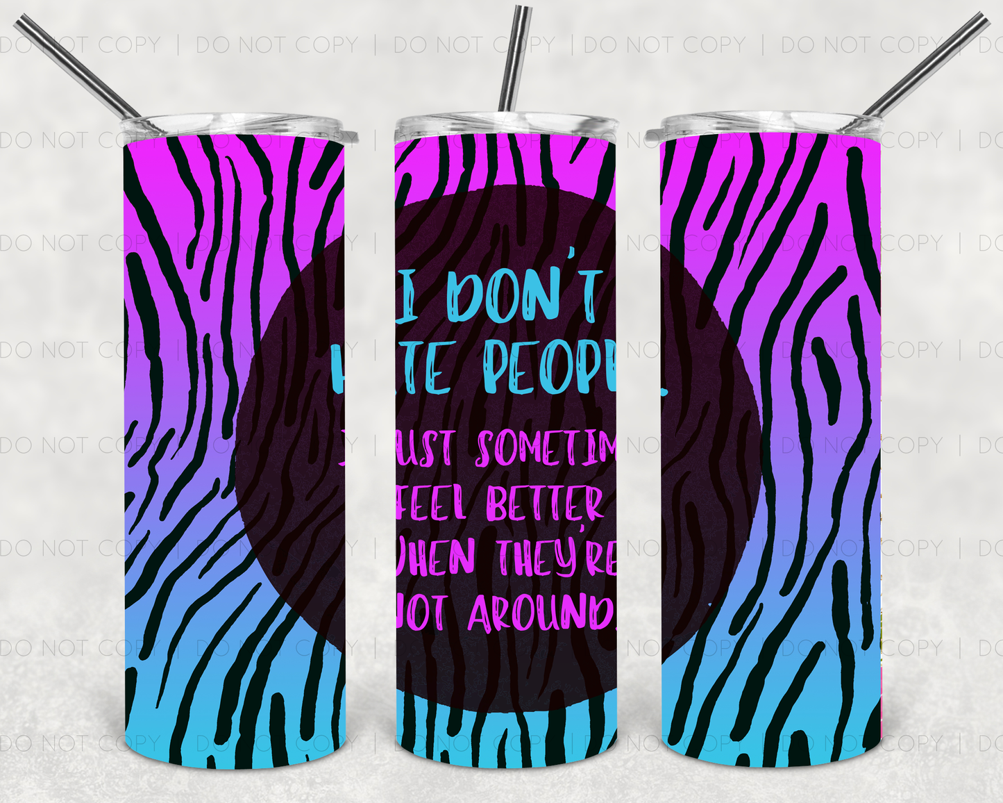 I don't hate people | Sublimation transfer