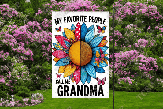 Grandma | Garden flag sublimation transfer