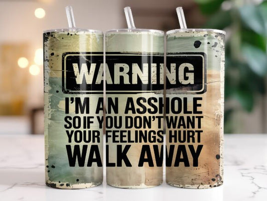 Warning: asshole | Sublimation transfer