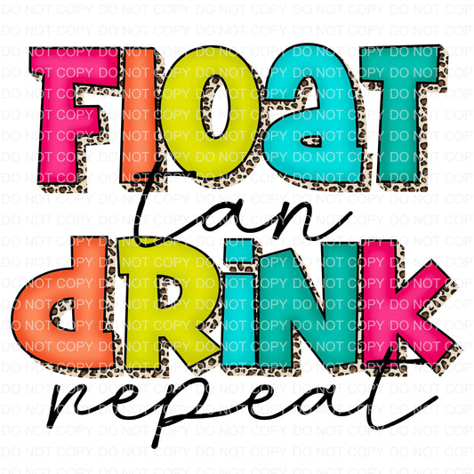 Float, drink, repeat | Sublimation transfer