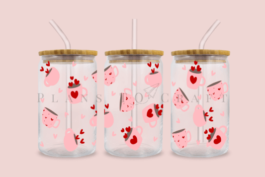 Valentines coffee | 16oz glass can