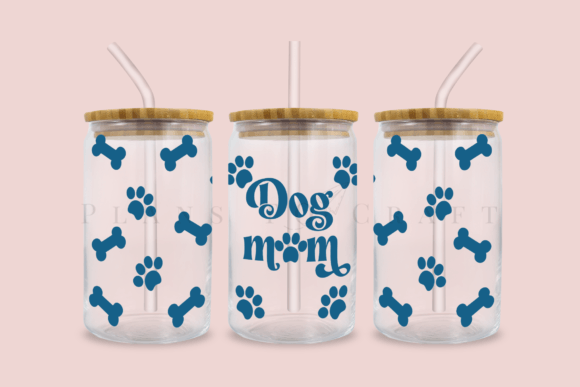 Dog mom | 16oz glass can