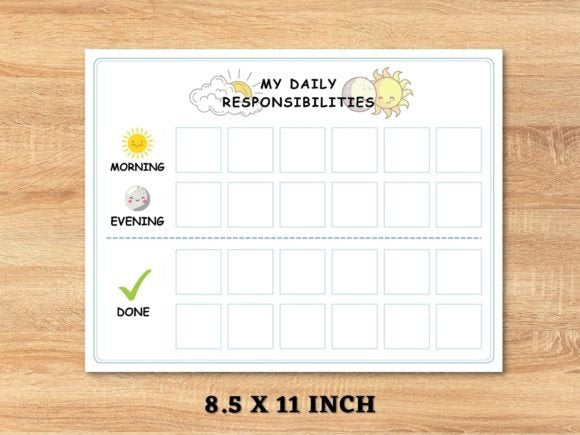 Kids daily routine | Digital download