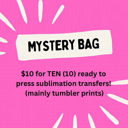Sublimation transfers | Mystery bag