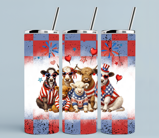 Patriotic + cows | Sublimation transfer