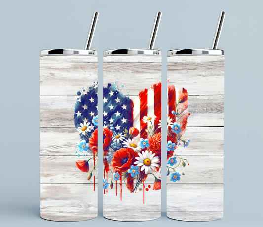 Patriotic heart | Sublimation transfer