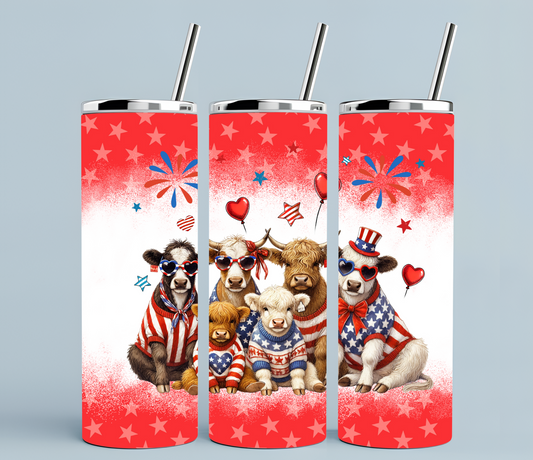 Patriotic + cows | Sublimation transfer