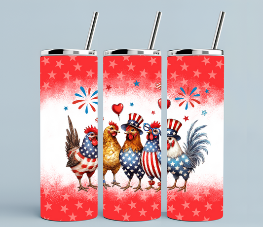 Patriotic + chickens | Sublimation transfer