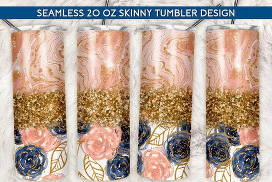 Pink + blue florals | Sublimation transfer