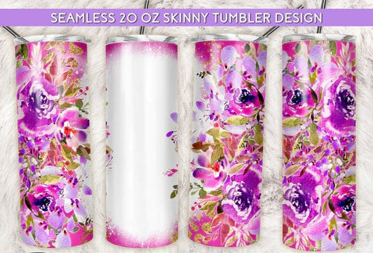 Purple & pink florals | Sublimation transfer