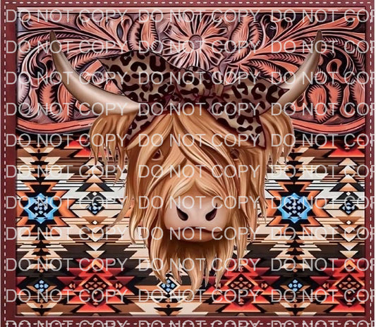 Highland cow | Sublimation transfer