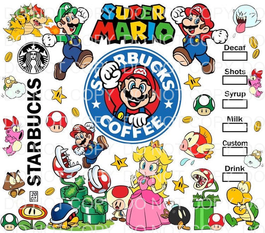 Characters + coffee | Sublimation transfer