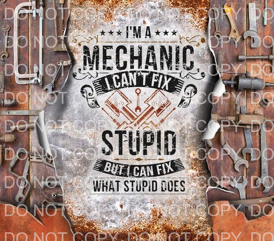 I'm a mechanic | Sublimation transfer