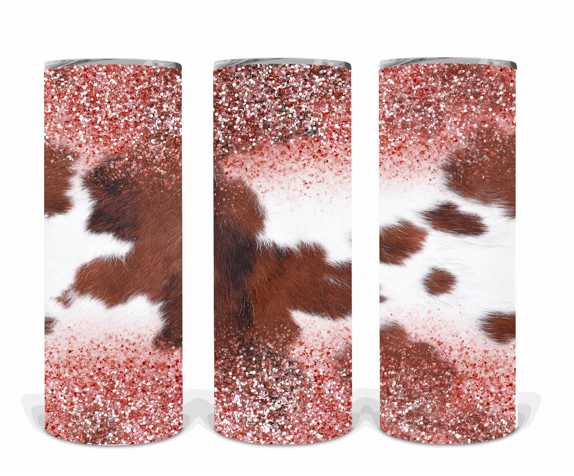 Cowhide + glitter | Sublimation transfer