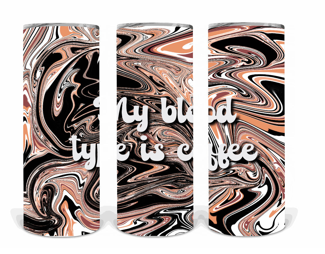 My blood type is coffee | Sublimation transfer