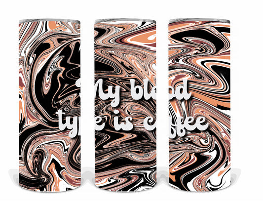 My blood type is coffee | Sublimation transfer