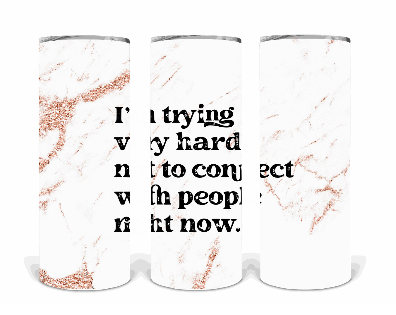 Trying hard not to connect with people | Sublimation transfer