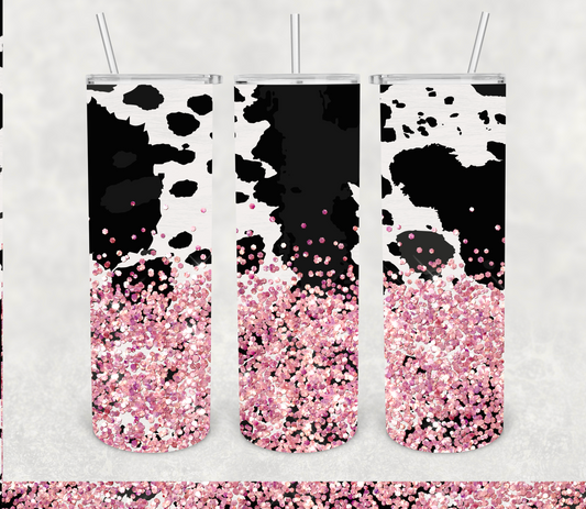 Cowhide + glitter | Sublimation transfer