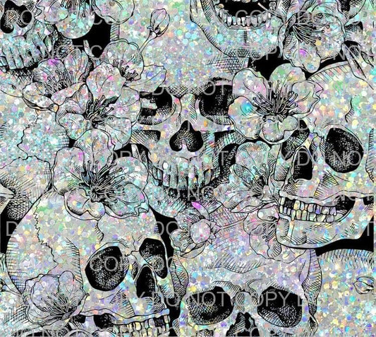 Glitter skulls | Sublimation transfer