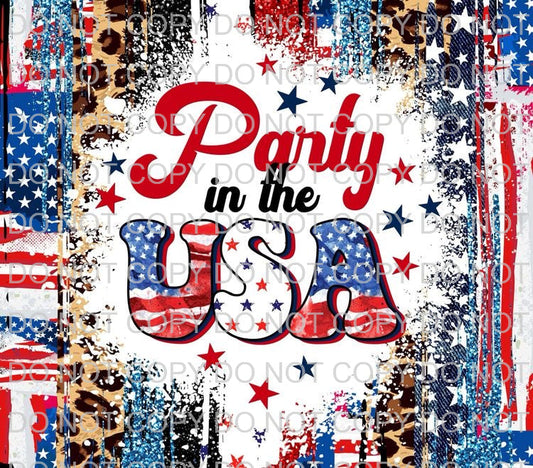 Party in the USA | Sublimation transfer