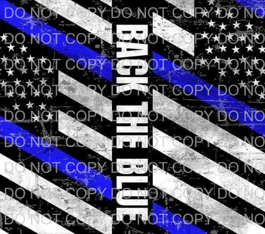 Back the blue | Sublimation transfer