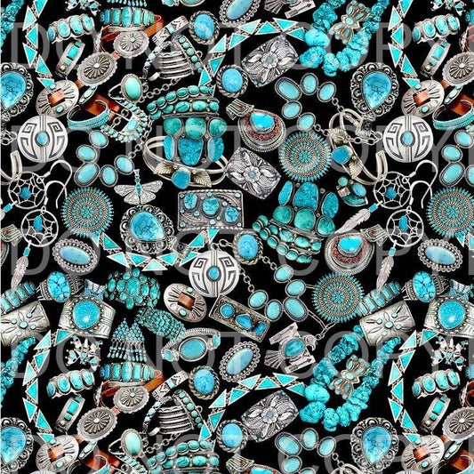 Turquoise gems | Sublimation transfer