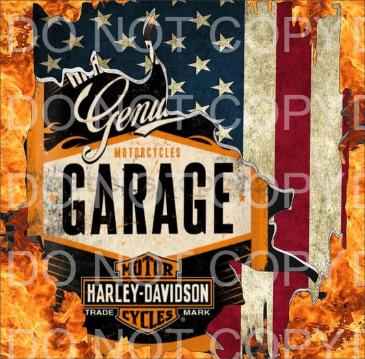 Motorcycle garage | Sublimation transfer