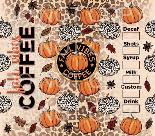 Fall vibes coffee | Sublimation transfer