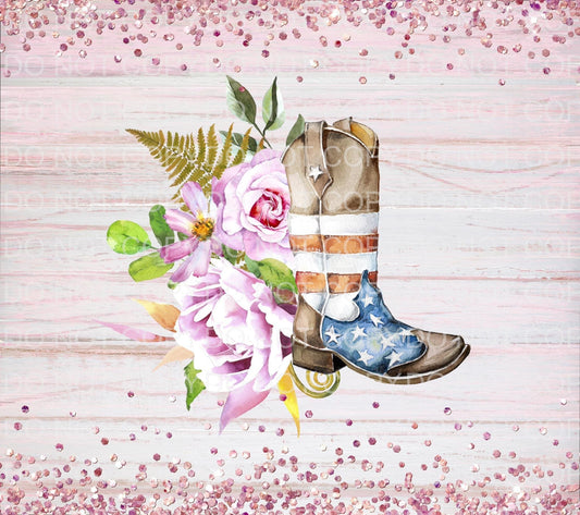 Boot + flowers | Sublimation transfer