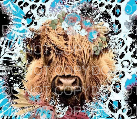 Highland cow + colors | Sublimation transfer
