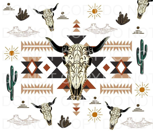 Skulls + Aztec | Sublimation transfer