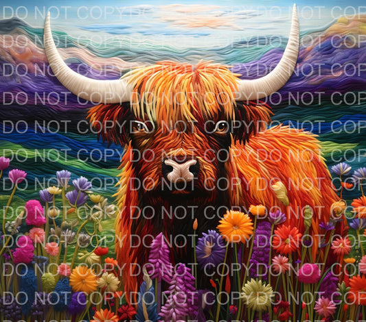 Highland cow | Sublimation transfer