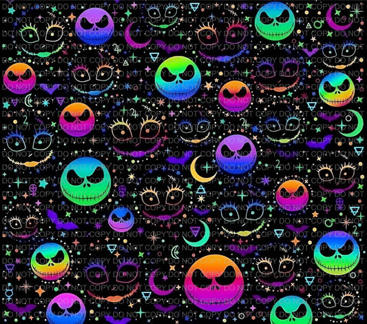 Neon faces | Sublimation transfer