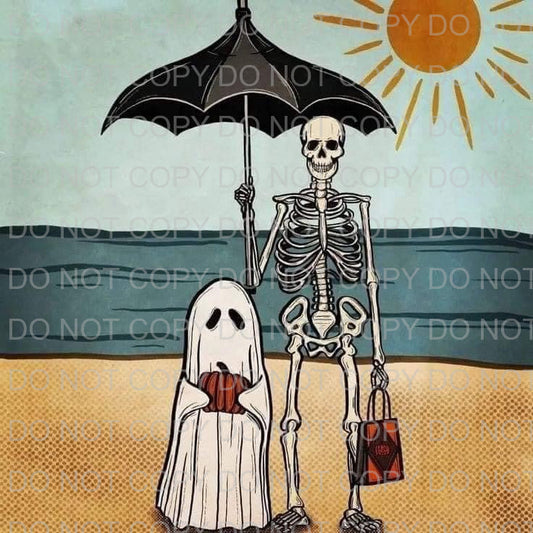 Ghost + skeleton | Sublimation transfer