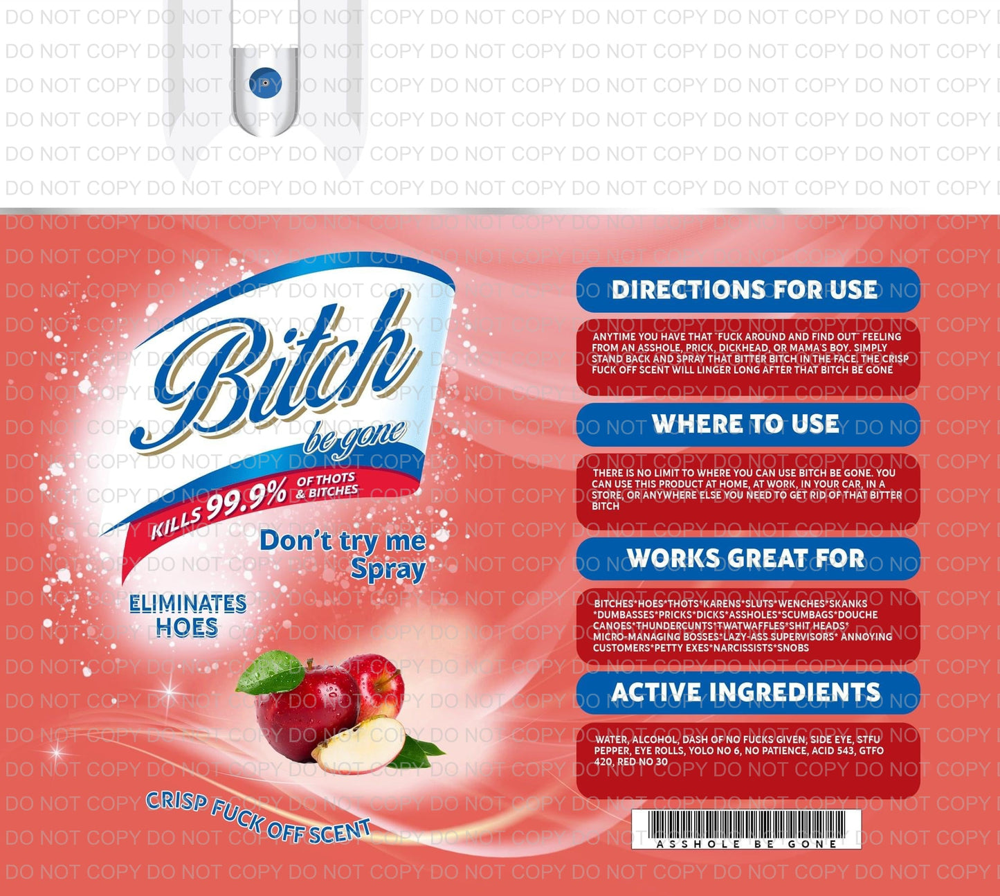 Bitch be gone | Sublimation transfer