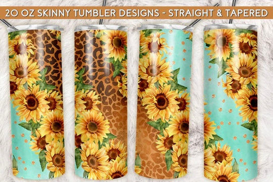 Sunflowers + teal | Sublimation transfer