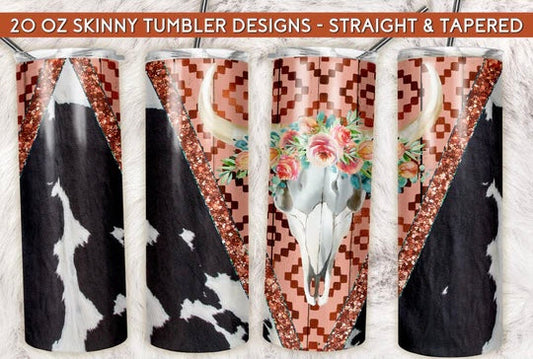 Skull + cow print | Sublimation transfer