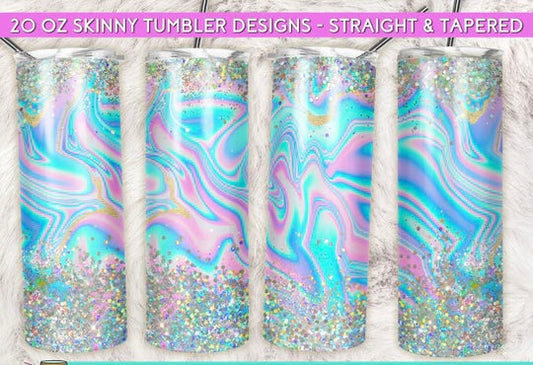 Opal + glitter | Sublimation transfer