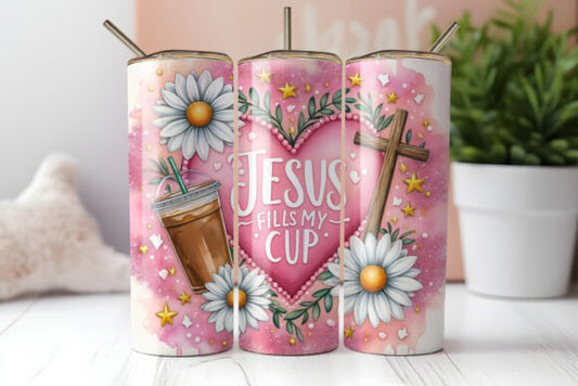 Jesus fills my cup | Sublimation transfer