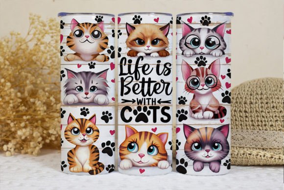 Life is better with cats | Sublimation transfer